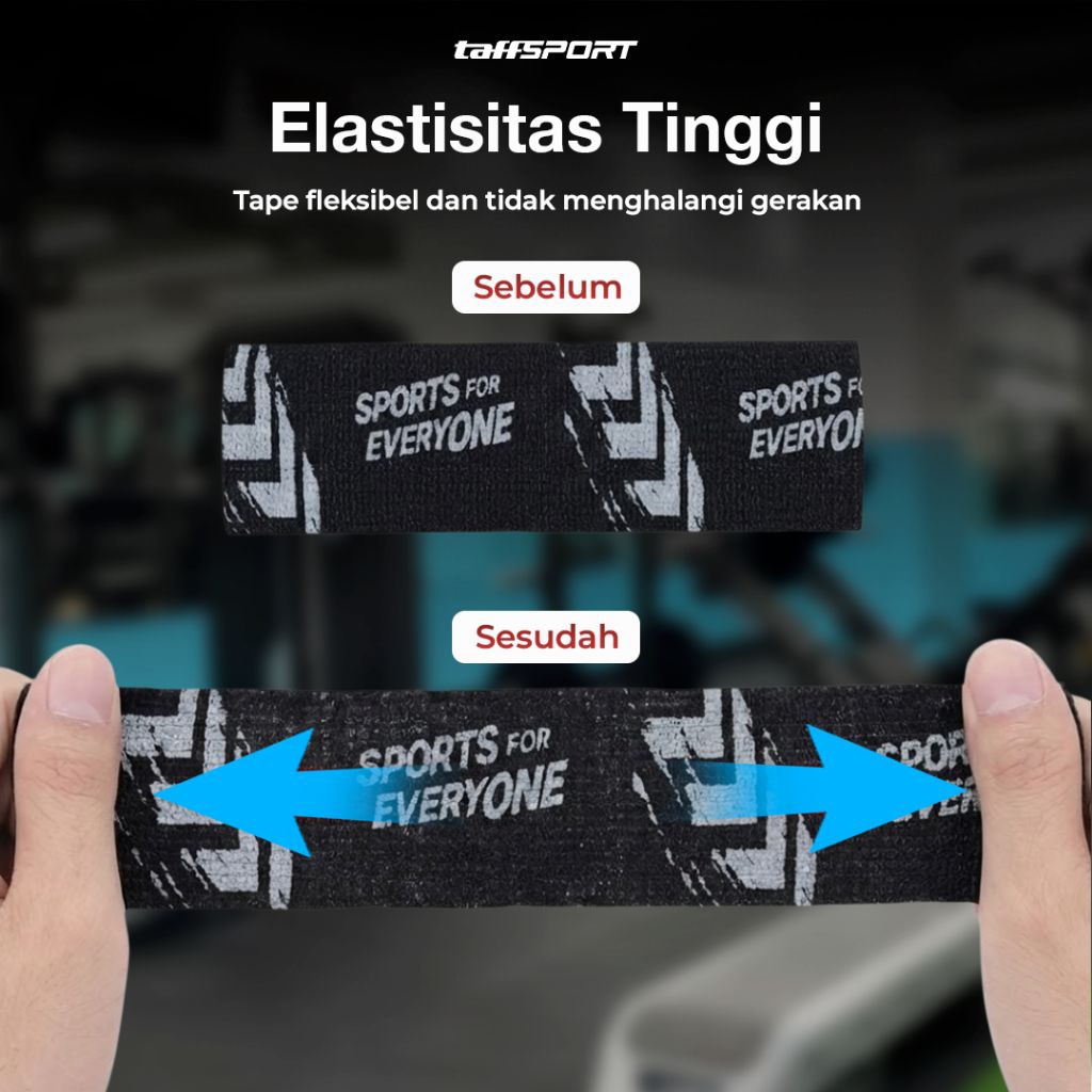 TaffSport Kinesio Tape Perban Elastis Sport Tape