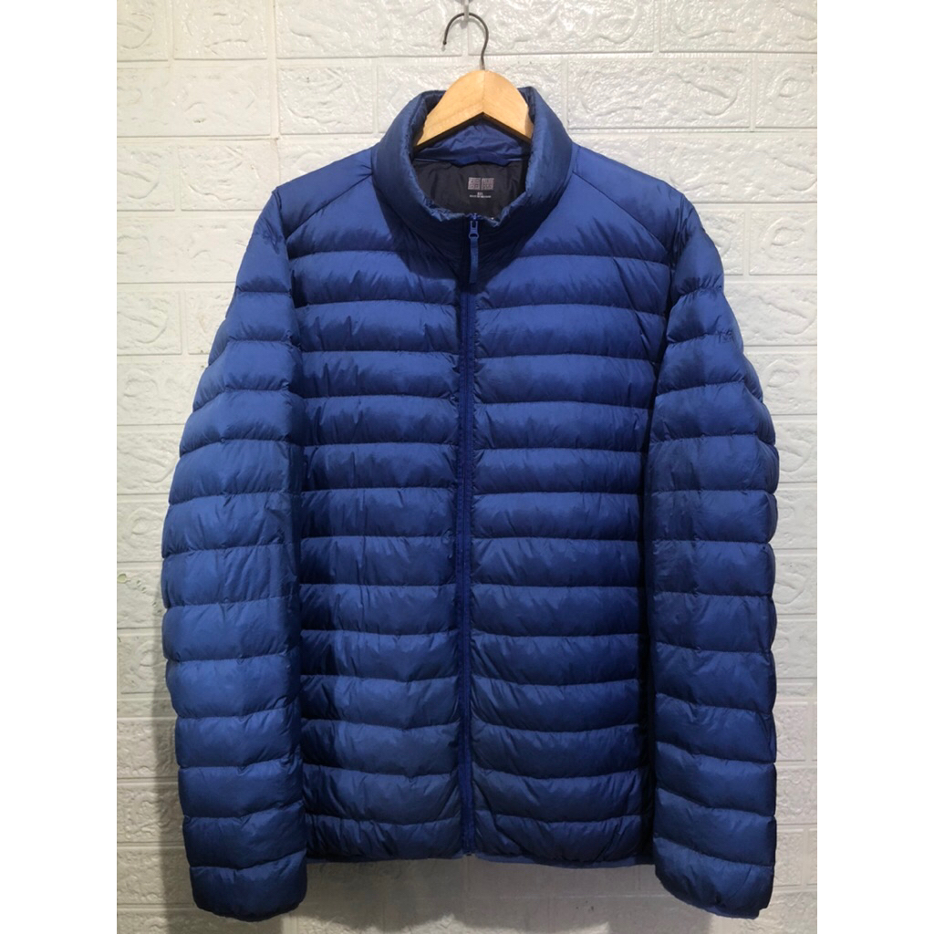 UNIQLO ultralight down long neck jaket biru XXL