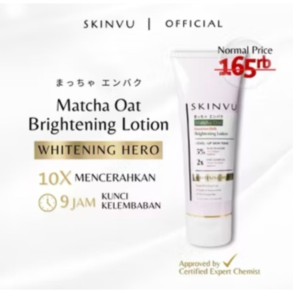 SKINVU Whitening Glowing body care Lotion Booster BPOM ORI