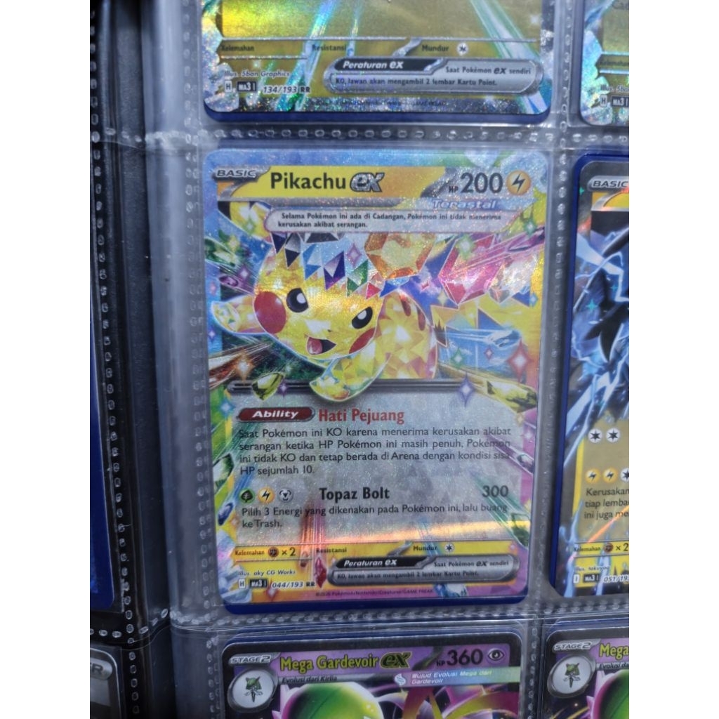 Pikachu EX RR Mega Impian