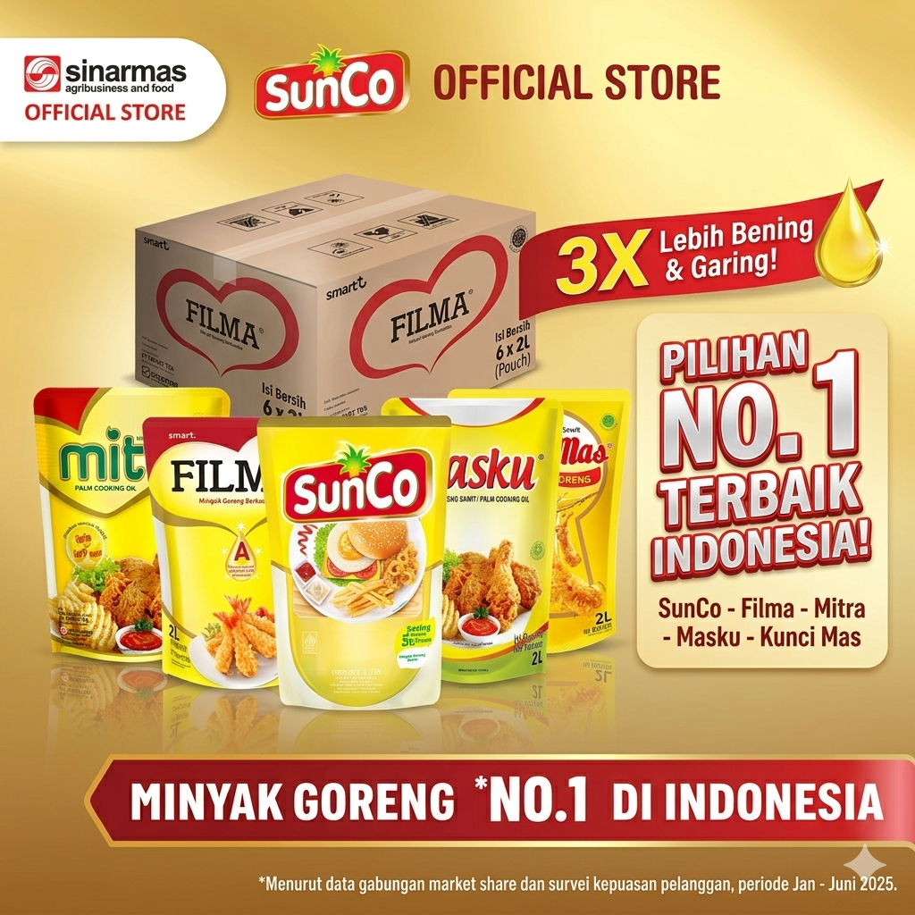MINYAK GORENG 2 Liter - 1 Dos isi 6 Pouch