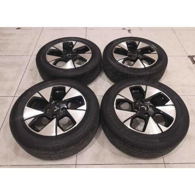 Velg Mobil Bekas OEM Wuling Alvez Ring 16x6 Pcd 4x114,3 + Ban Green max 205 60 R16 Buat Kijang avanz