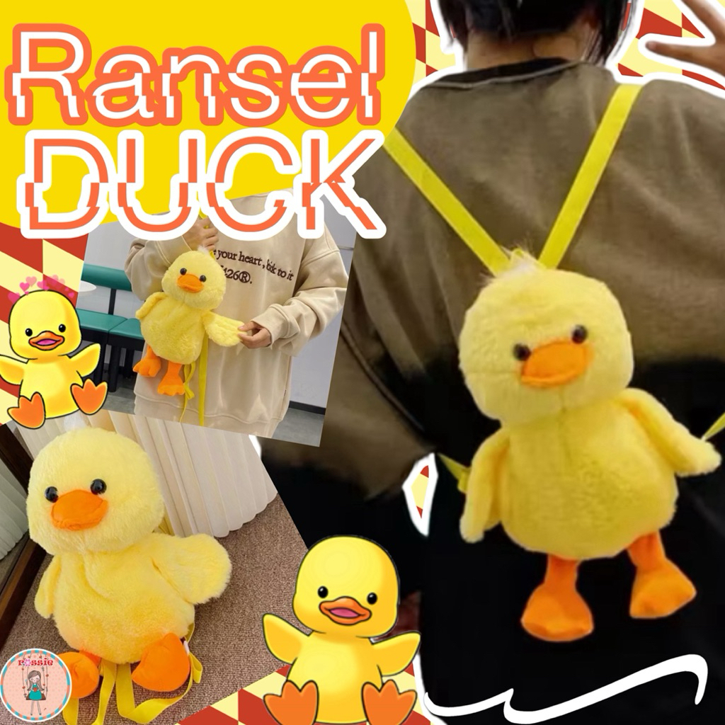 Tas Boneka/Ransel Boneka/Ransel Duck/Tas Bebek/Tas Ransel Boneka Lucu/Tas Selempang Korea Import/Kad