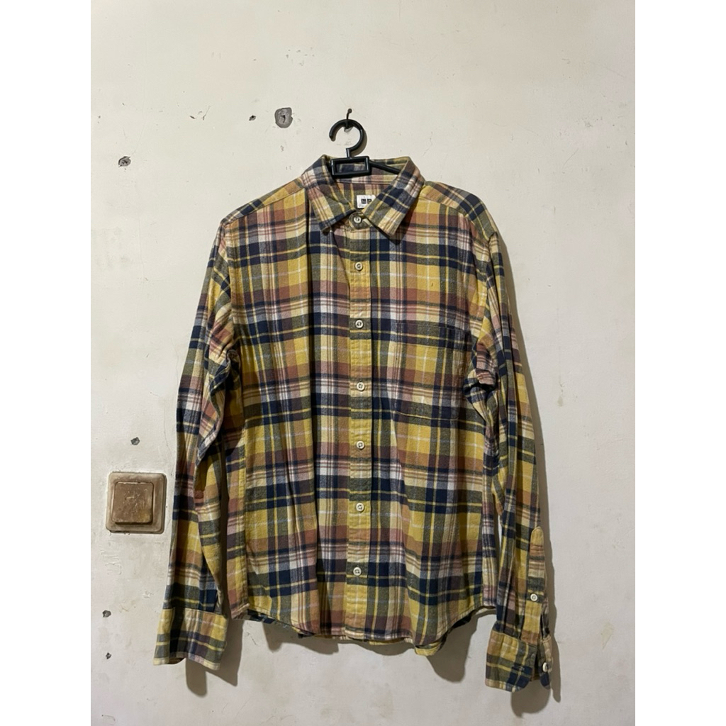 Kemeja Flanel Uniqlo Original