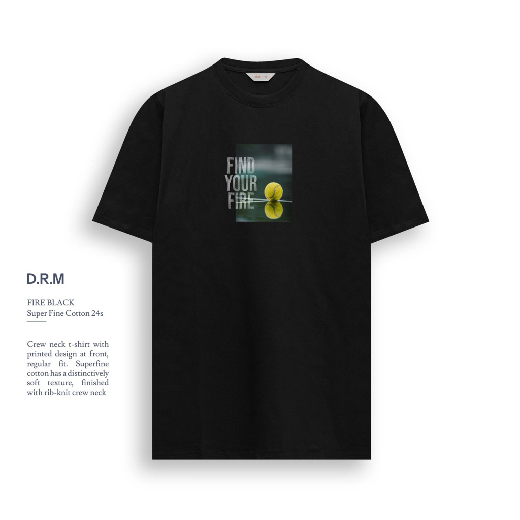 DRM WEAR | kaos drm,tshirt fire black .D.R.M