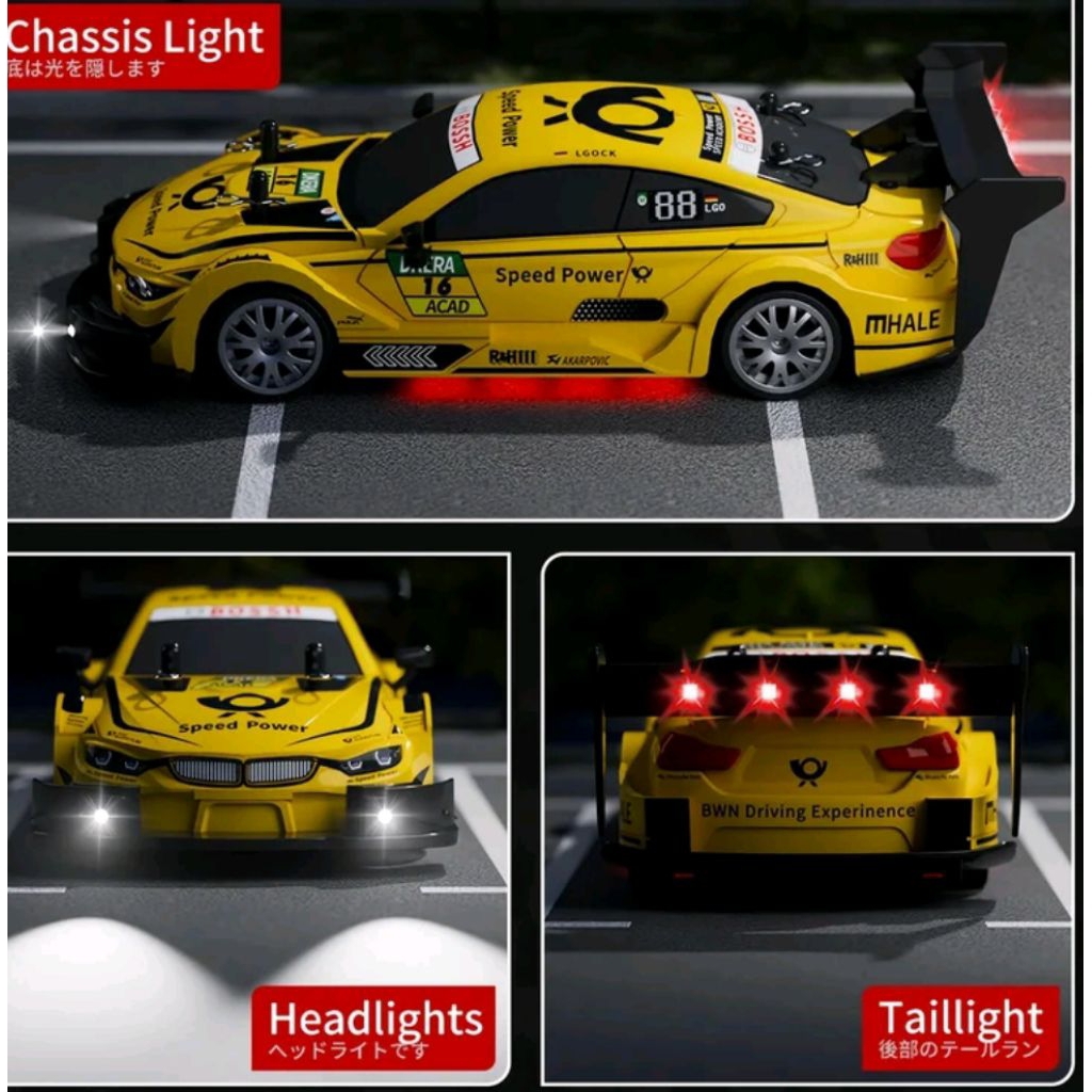 Mobil Remote control Rc drift Racing 4WD semi propo
