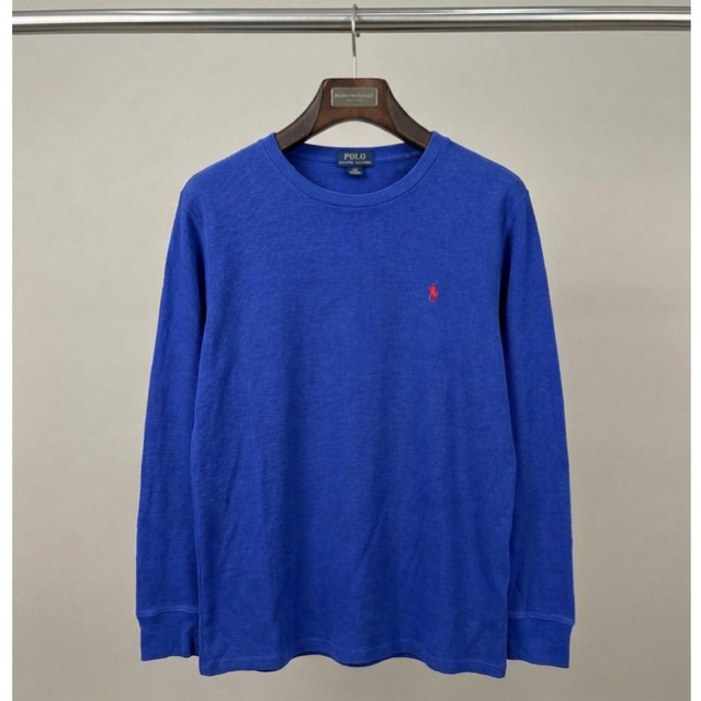 Sweater Rajut Polo Ralph Lauren Blue Knit Waffle