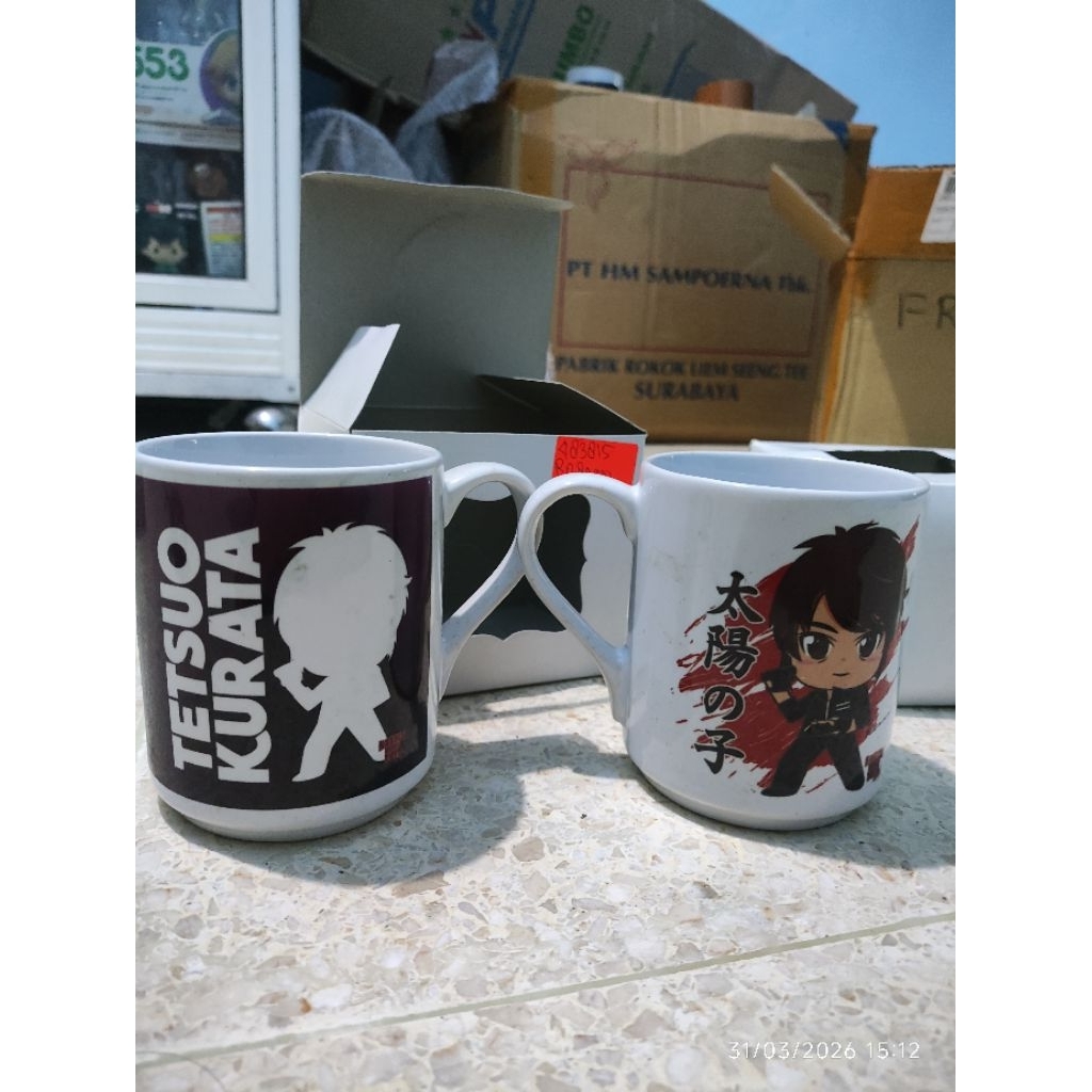 Mug merch tetsuo kurata Battle of the toys bott gelas