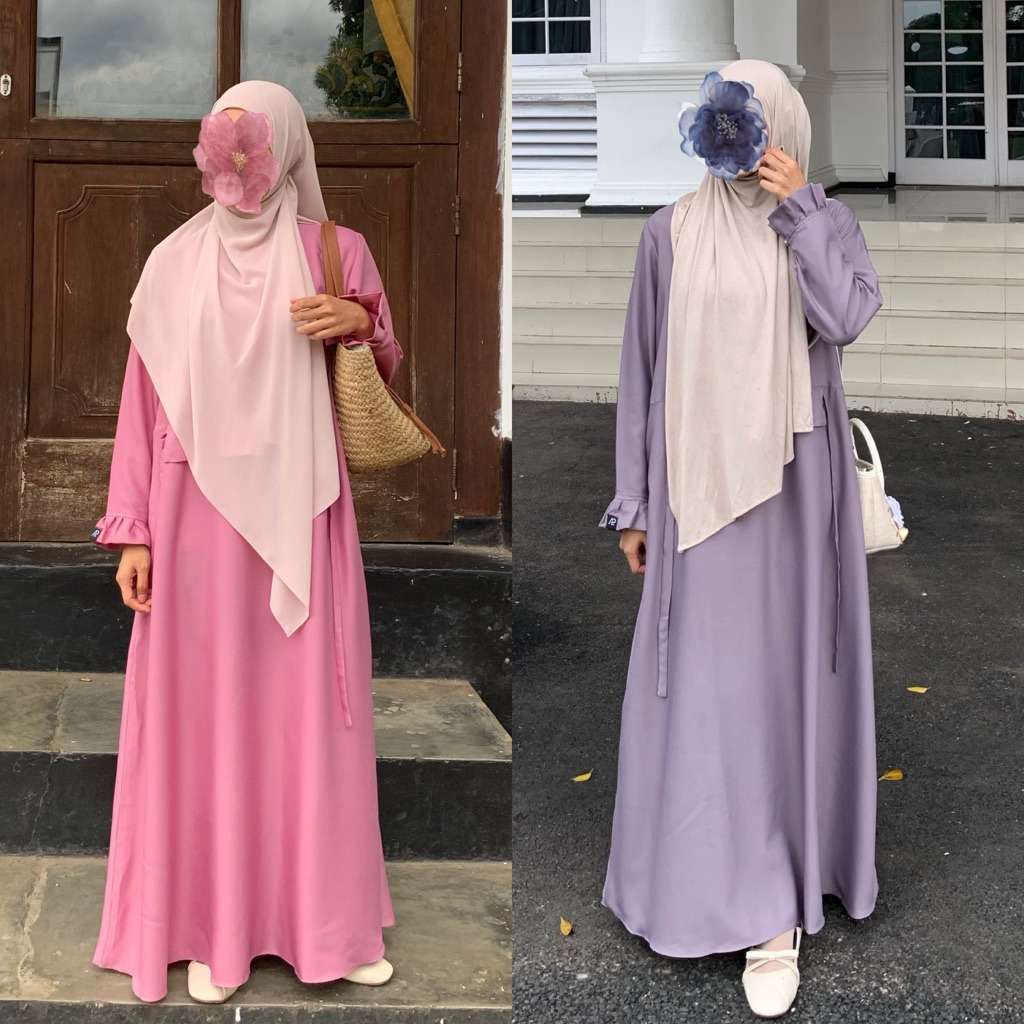 Abaya Afifa | Gamis abaya polos| Gamis abaya syari| Gamis remaja| gamis lebaran 2026