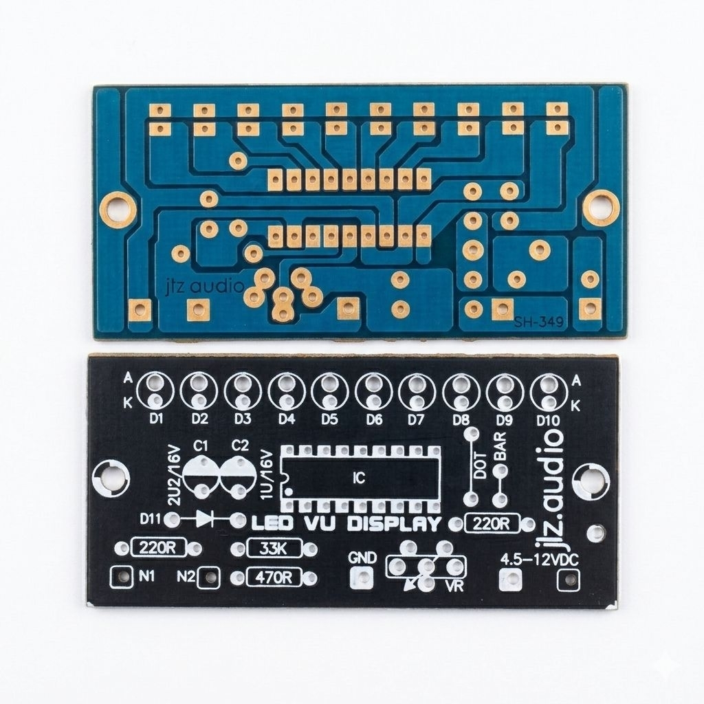 PCB ONLY Module LED VU Display Audio 10 LED - JLZ Audio SH-349
