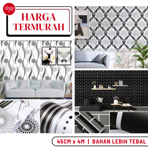 Stiker Wallpaper Dinding Wallpaper Hitam Wallsticker Wallpaper Dinding Stiker Wallpaper Dinding Hita
