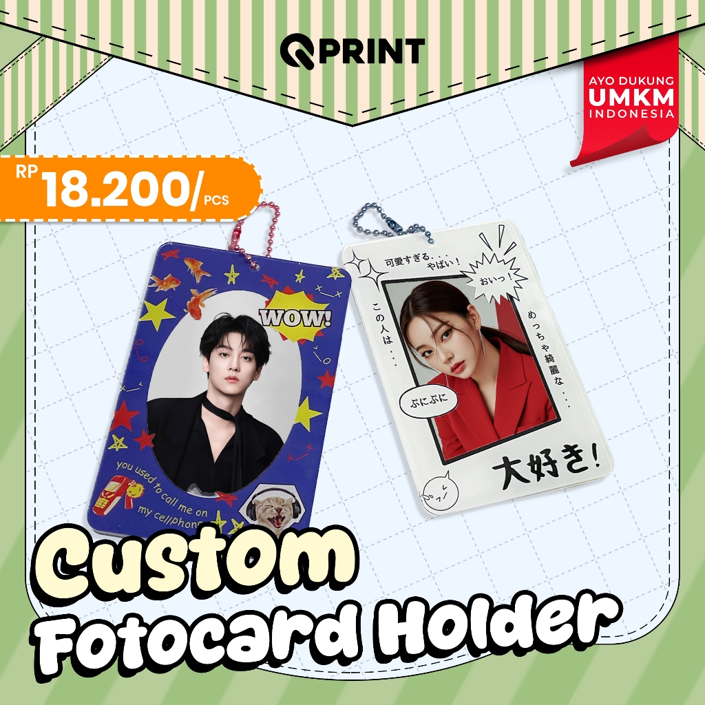 Custom Poca Holder Unik Photocard Holder Akrilik KPOP Unik Lucu / Acrylic Photocard PC Holder Premiu