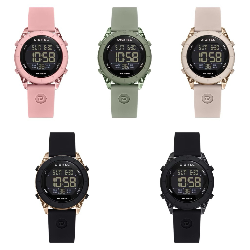 DIGITEC - Jam Tangan Wanita Digitec Digital BDG-7095T / Jam Tangan Wanita Digital Water Resist Rubbe