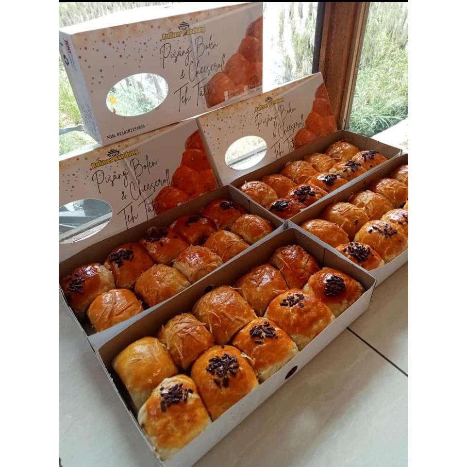 Bolen Pisang Coklat Keju Isi 20pcs ( 2 box ) - Toping Keju & Coklat