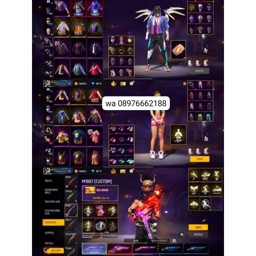 Akun Free Fire Sultan Max Evogun - Terpercaya, Termurah, Aman