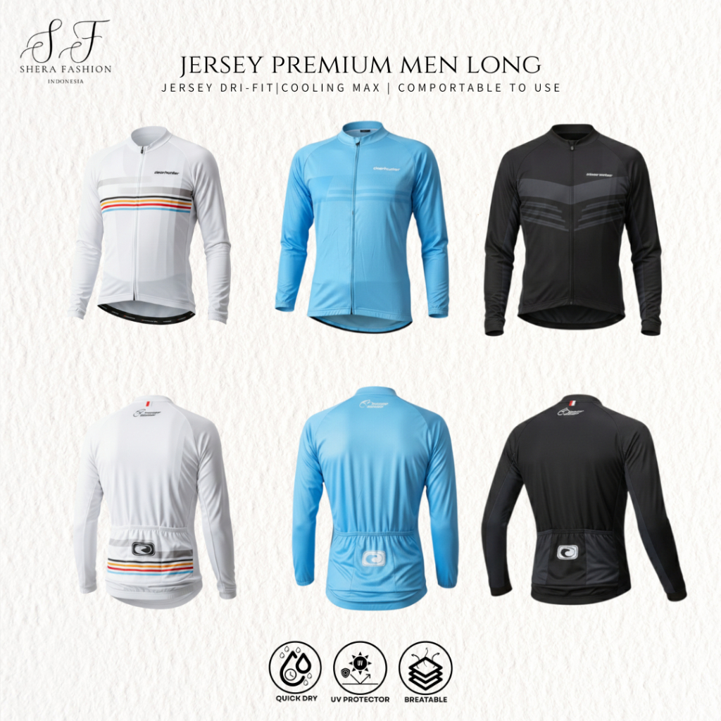 JPML JERSEY PREMIUM MAN LONG | JERSEY LENGAN PANJANG PREMIUM PRIA | JERSEY LENGAN PANJANG | SHERA FA