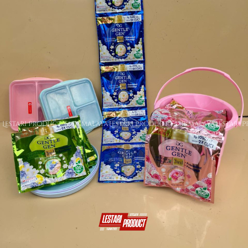 ( 16 PCS ) GENTLE GEN CAIR FREE HADIAH MENARIK BEBAS PILIH SEMUA FREE PIRING ( KURSI, EMBER, LUNCH B