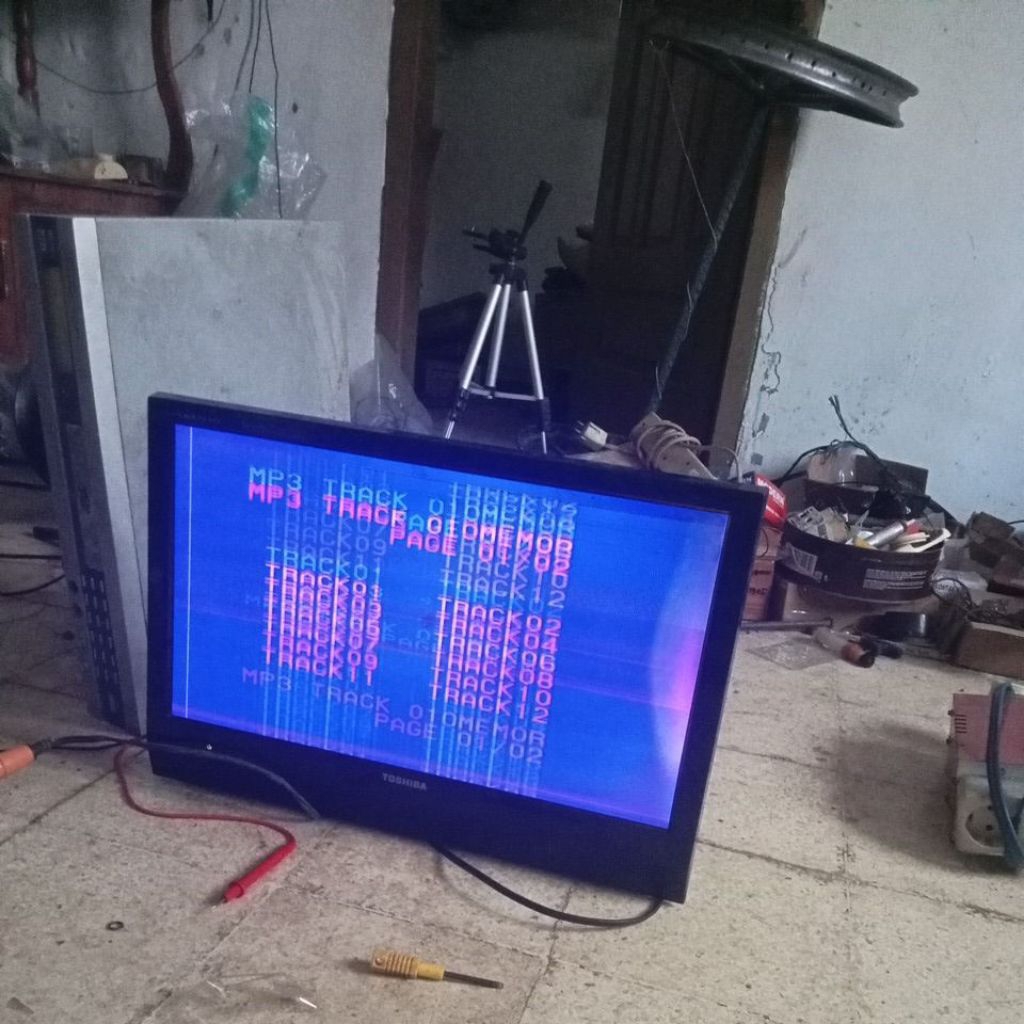 tv led toshiba bekas minus