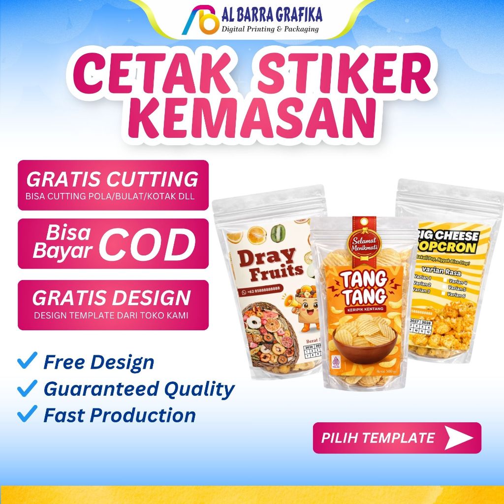 STIKER CEMILAN / STICKER CEMILAN / STIKER SNACK / STICKER SNACK / STIKER MAKANAN / STICKER MAKANANAN