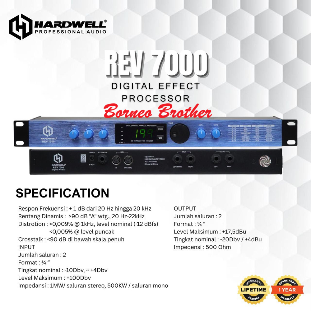Hardwell REV 7000 Original Efek Vocal Digital
