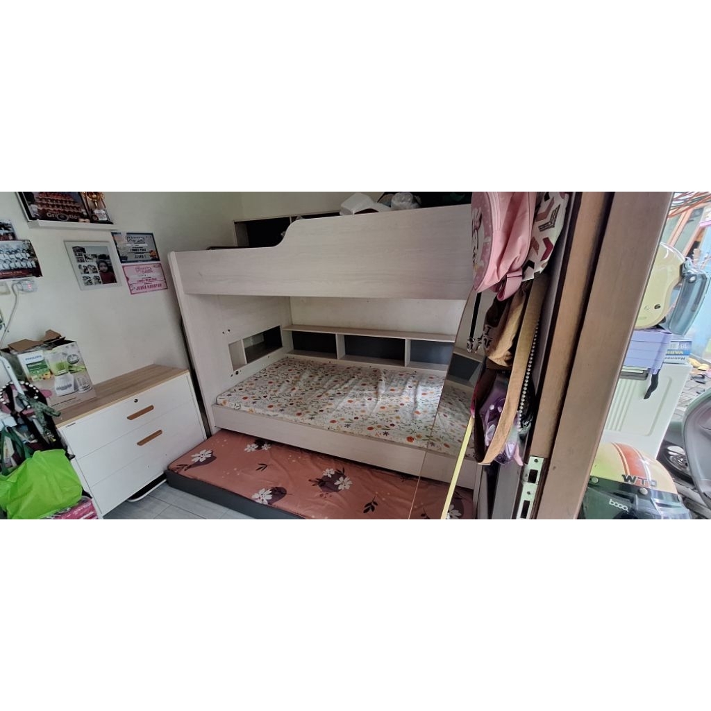 INFORMA 100x200cm Pascal Set Kamar Tidur Anak Triple Bunkbed
