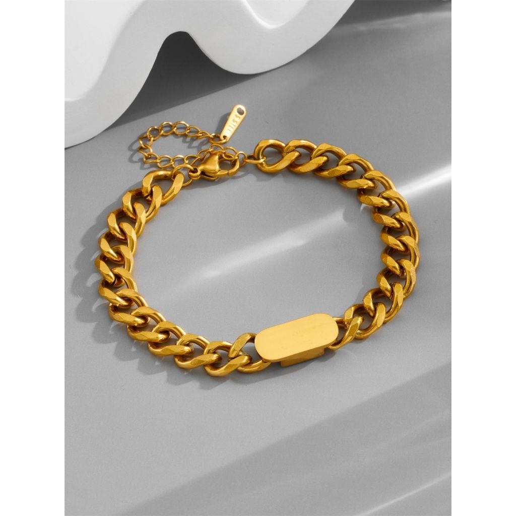 r4 kalung gelang titanium asli sisik naga plat titanium cantik
