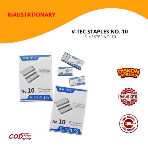 Isi Staples Tembak Vtec 10 - Kuat untuk Jok Motor