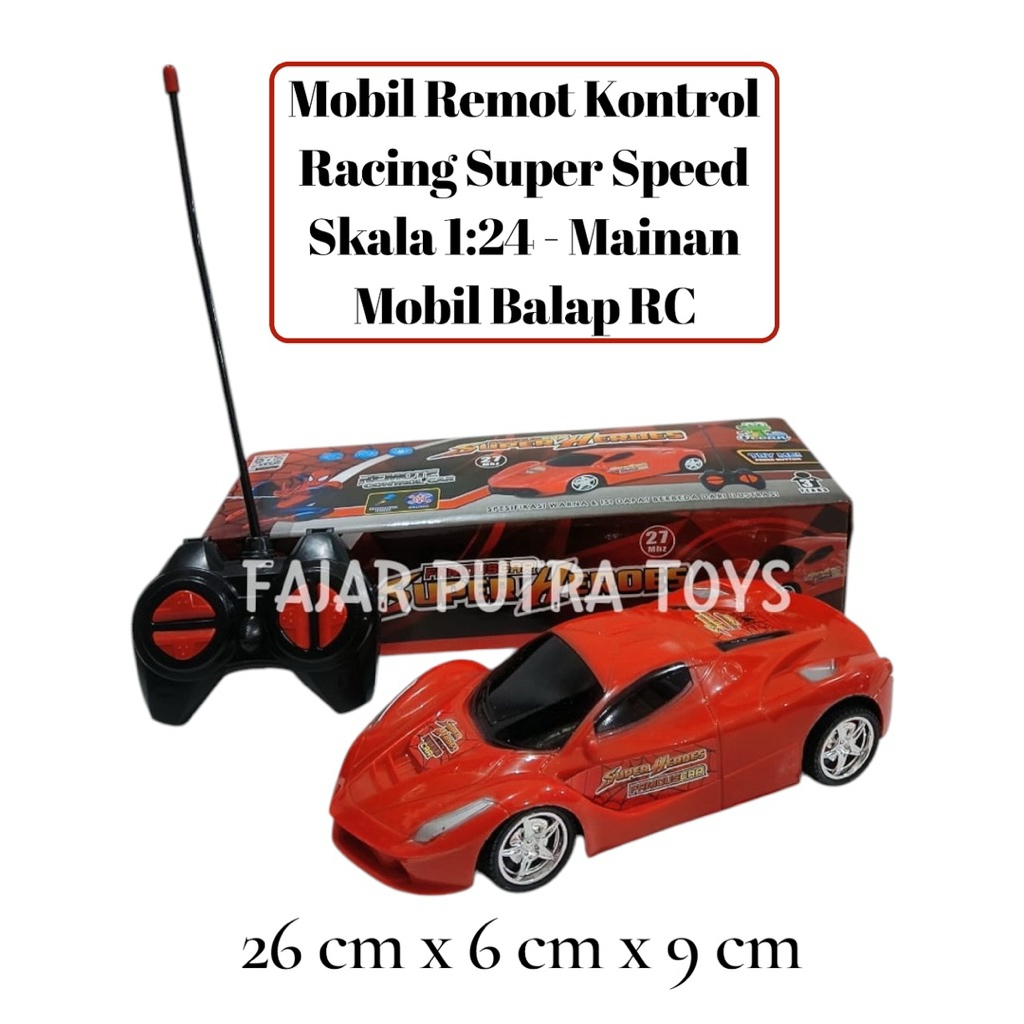 OCEAN Mainan Mobil Remot Kontrol RC Balap Super Fast - Kado Anak Cowok Murah Berkualitas