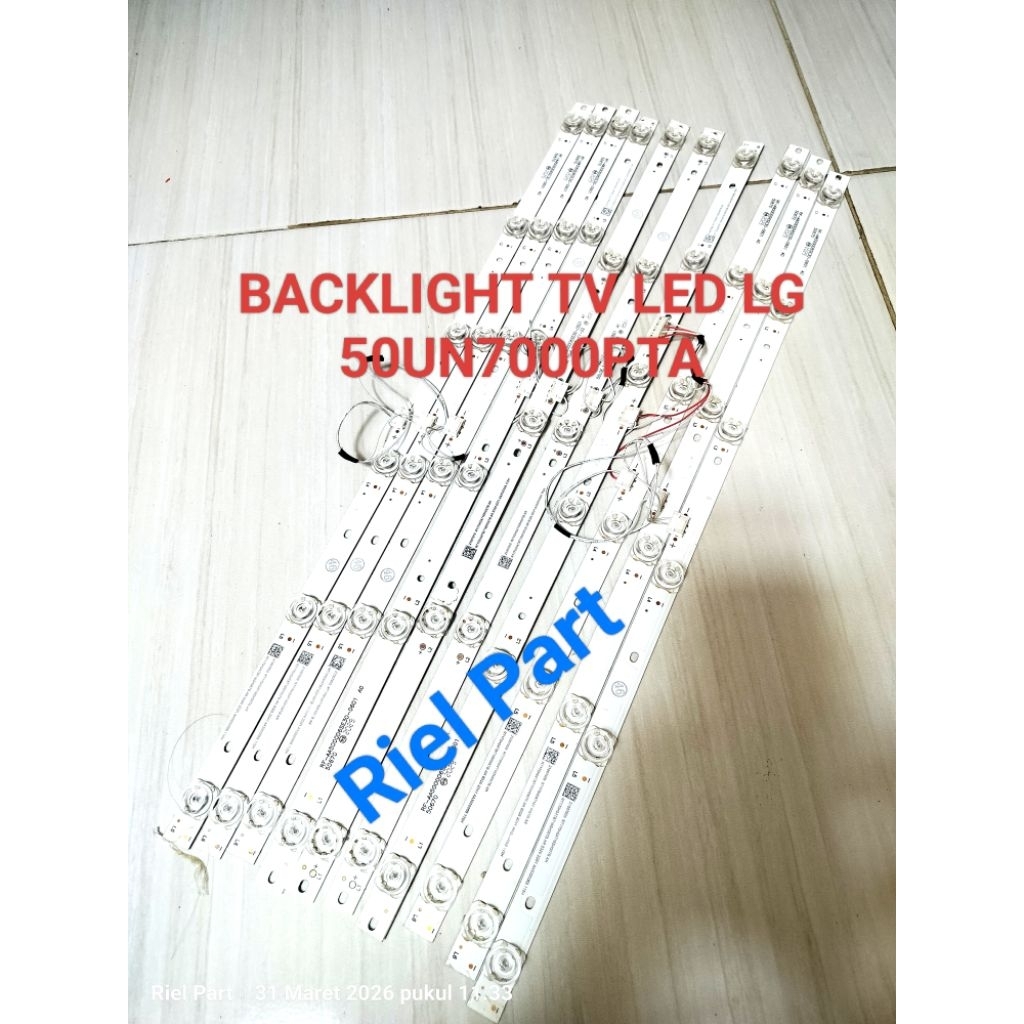 BL - BACKLIGHT - LAMPU LED - BEKLIT TV LED LG 50UN7000PTA - 50UN7000