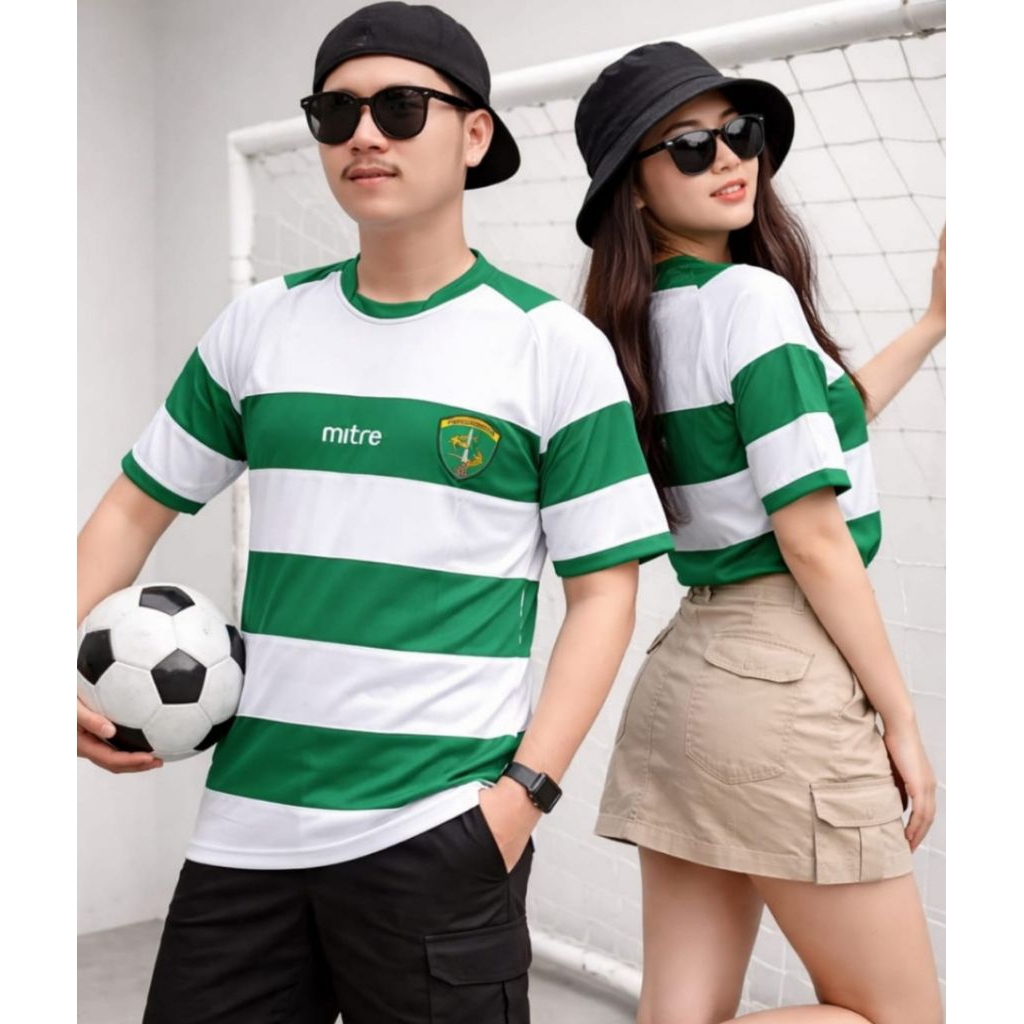 Jersey mitre persebaya bahan dry fit jersey retro persebaya mitre full bordir