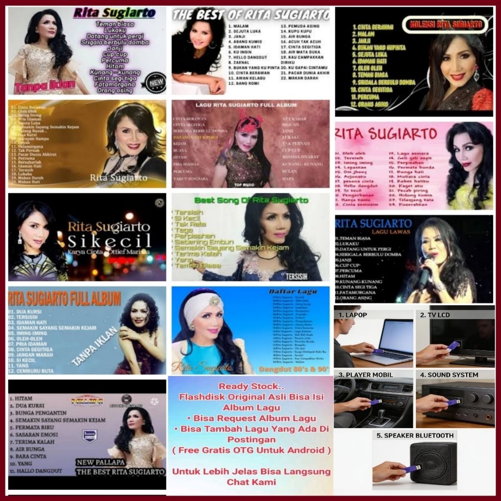 USB MOBIL MP3 LAGU DANGDUT LAWAS FULL ALBUM RITA SUGIARTO - USB MUSIK BUAT DI MOBIL - USB MP3 PLAYER