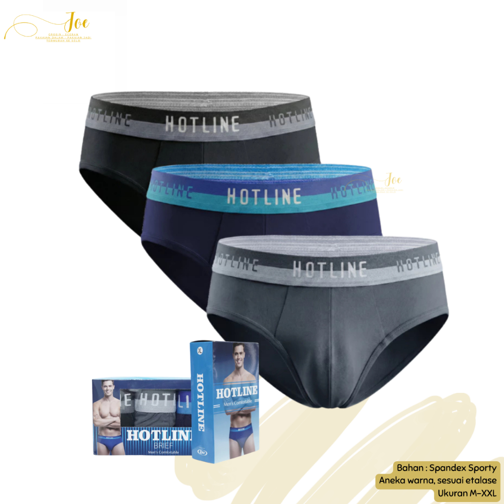 [ISI 3] Celana Dalam Pria HOTLINE 882 Ukuran M-XXL / Pakaian Dalam Pria