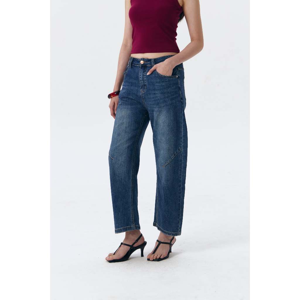 ODIVA — Lewis Barrel Jeans  | Celana Panjang Wanita Denim Premium
