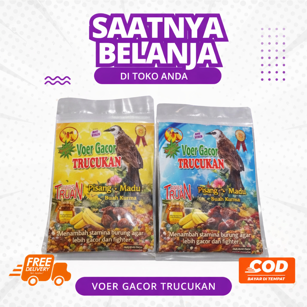 Voer Gacor Trucukan Sinar Sakti Sachet ±150 gram Blitar - Jawa Timur