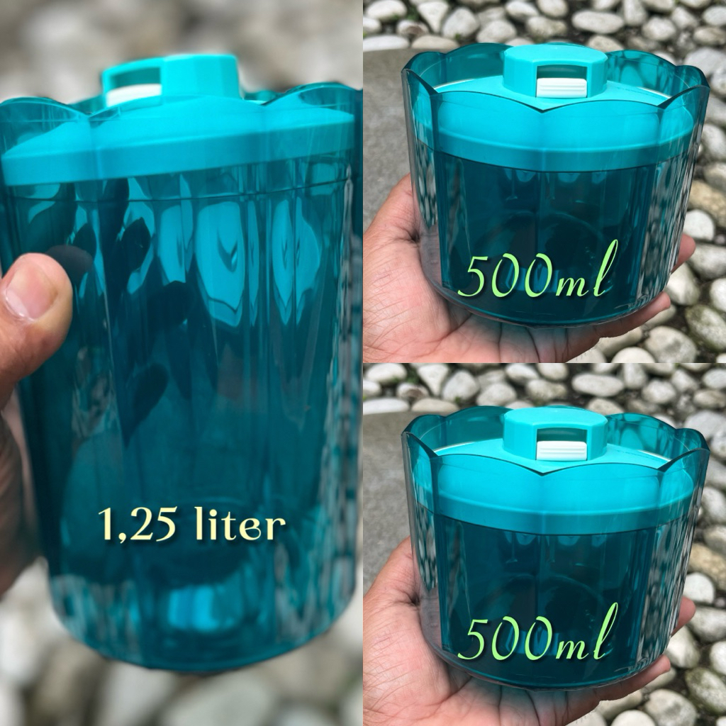 TOPLES KRISTAL ADVAN SATU SET ISI 3 ORI TUPPERWARE