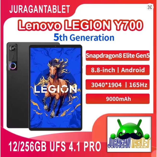 LENOVO LEGION Y700 5th 2026 TB323FU 8.8" 3K 165Hz Snapdragon 8 Elite Gen5 12/256GB UFS 4.1 Pro WiFi7