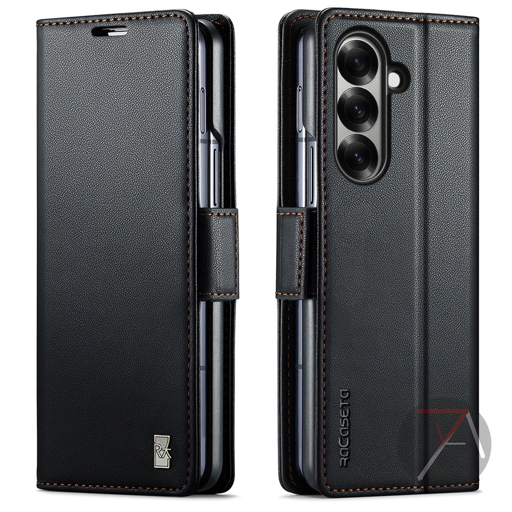 Flip Premium raCaseta Case For Samsung Galaxy Z Fold 7 6 5 4 5G New Aleph Cover Leather Kulit Sarung
