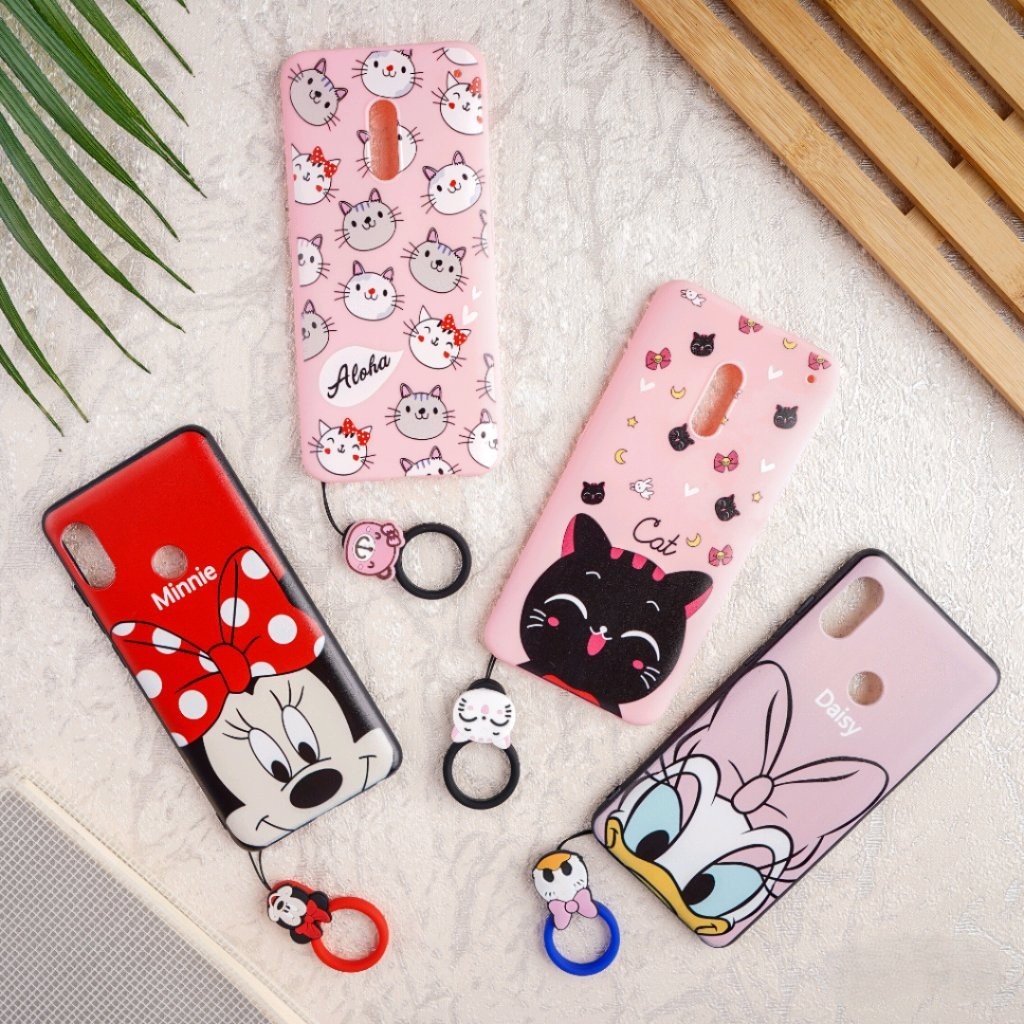 Cartoon & Neck Ring Case Oppo Reno 6 4G Reno 6 5G Reno 6 Pro 5G Reno 6 Pro Plus 5G