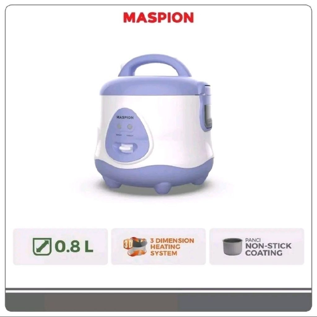 Rice Cooker Mini Maspion EX-0618 | Magic com jar EX0618 travel cooker 0.8L