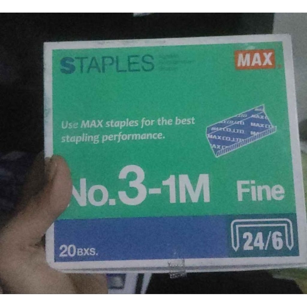 Isi staples max original no.3 isi 20