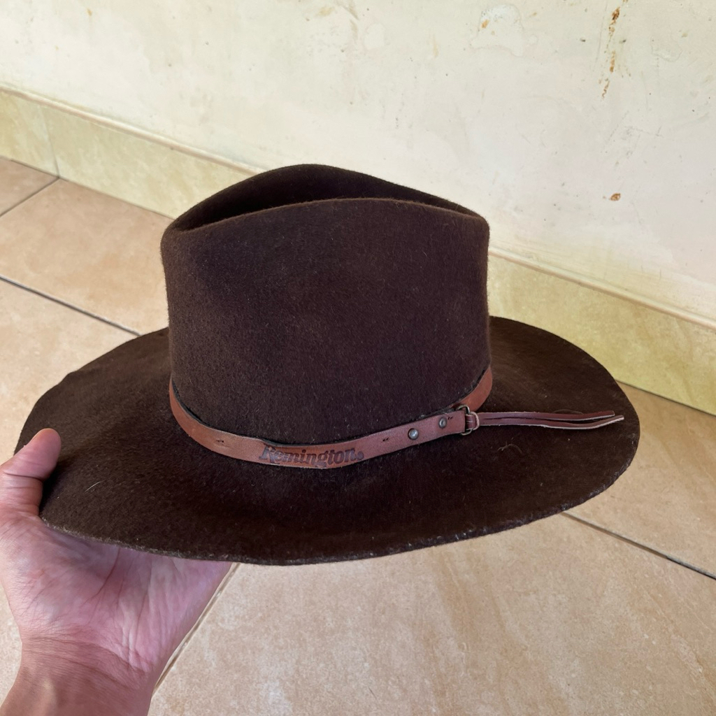 topi cowboy not koboi coboy remington usa not akubra