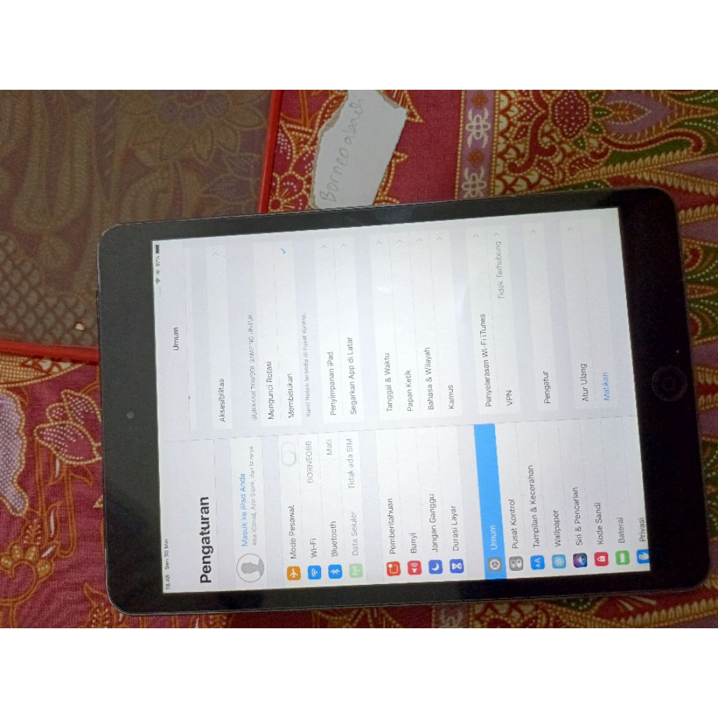ipad mini 2 64gb wifi only minus touchscreen bisa mencet sendiri