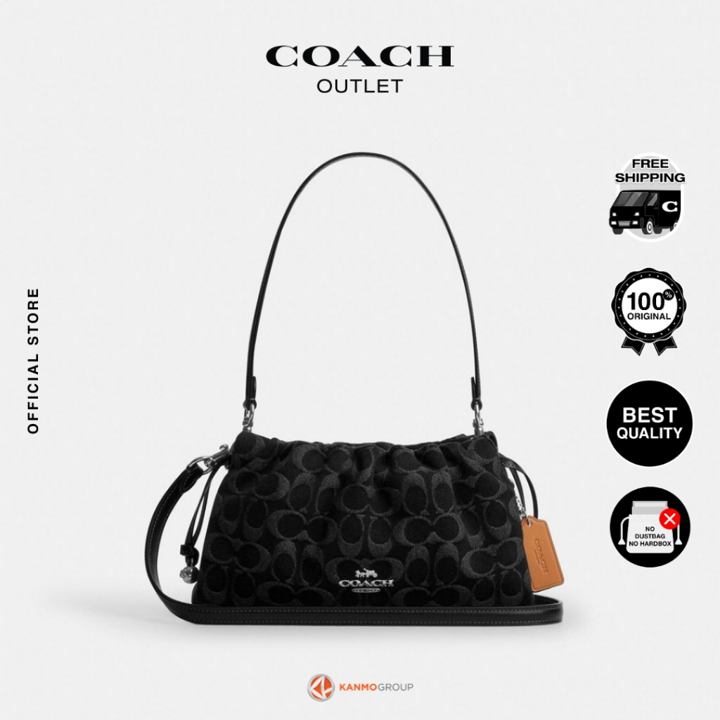 Coach Faye Shoulder Bag In Signature Denim - Tas Bahu Wanita