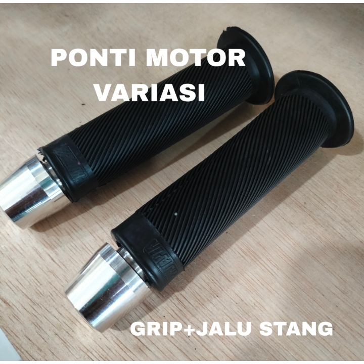 PONTI MOTOR PAKET HANDGRIP PROTAPER BULU + JALU STANG CROM Universal semua motor / GRIP PROTAPER BUL