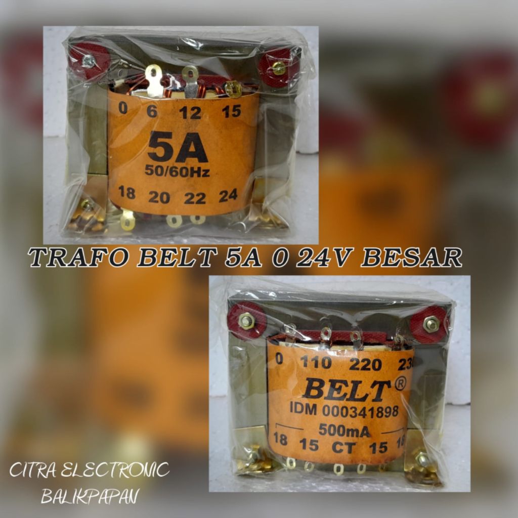TRAFO BELT 5A 0-24V BESAR