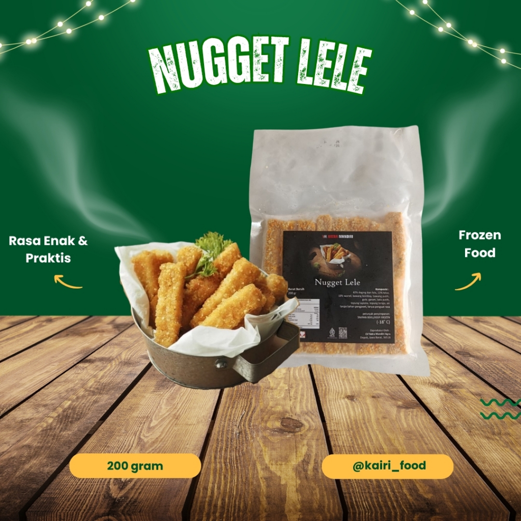 Nugget Lele Sehat 200 gram - Alternatif nugget ayam lebih bergizi