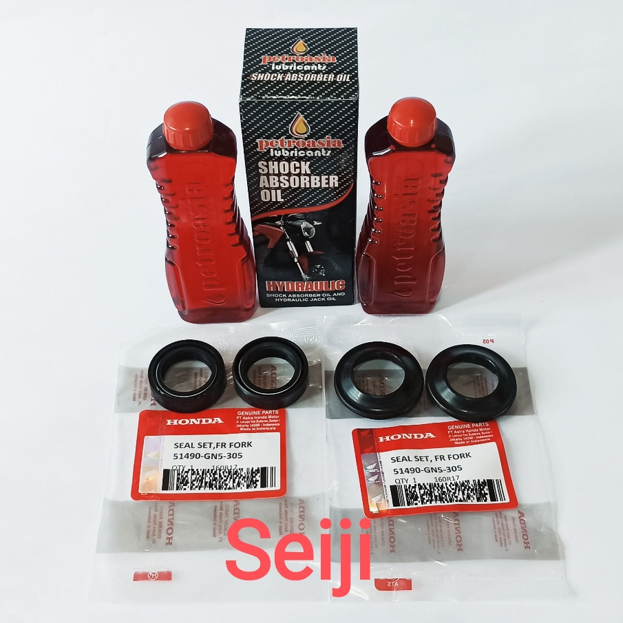 Seal Shock Depan Dan Oli Shock HONDA BEAT KARBU