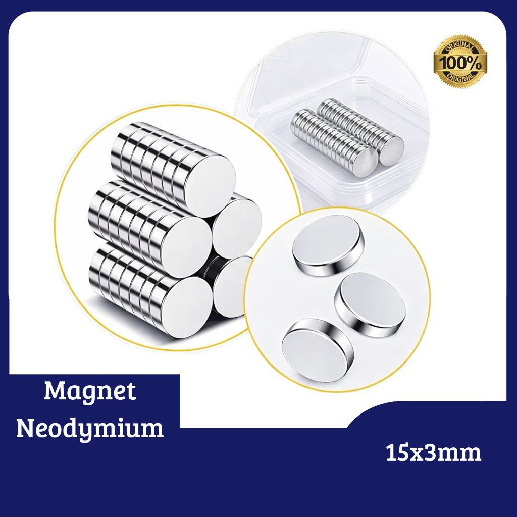 Magnet 15x3 mm Neodymium bulat diameter 15x3 mm