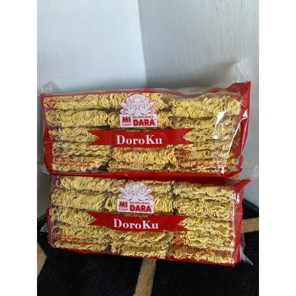 Mie Kering Gandum Doroku 600g - Cocok untuk Seblak, Mie Ayam, Cuangki, Mie Goreng