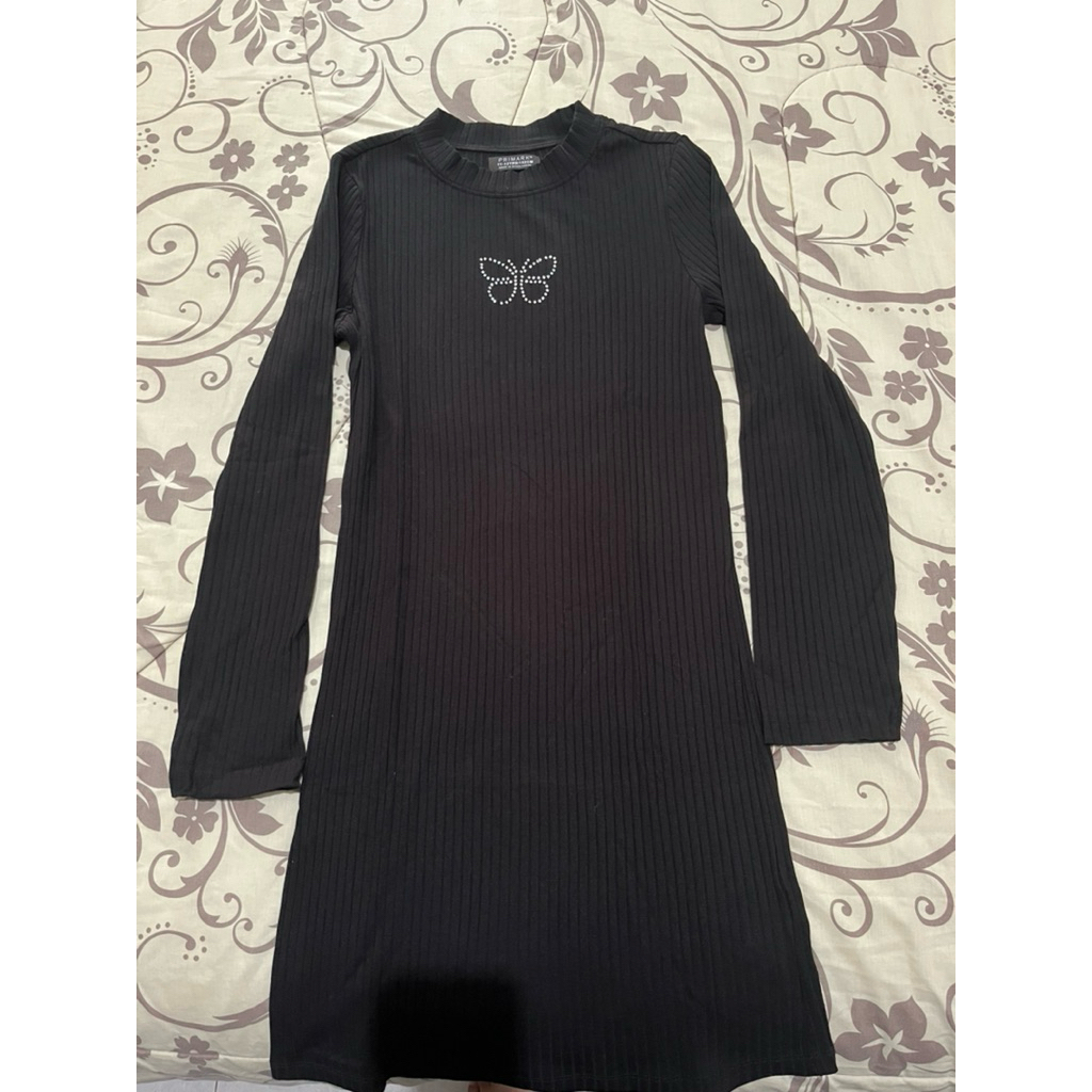 preloved dress Primark black lengan panjang